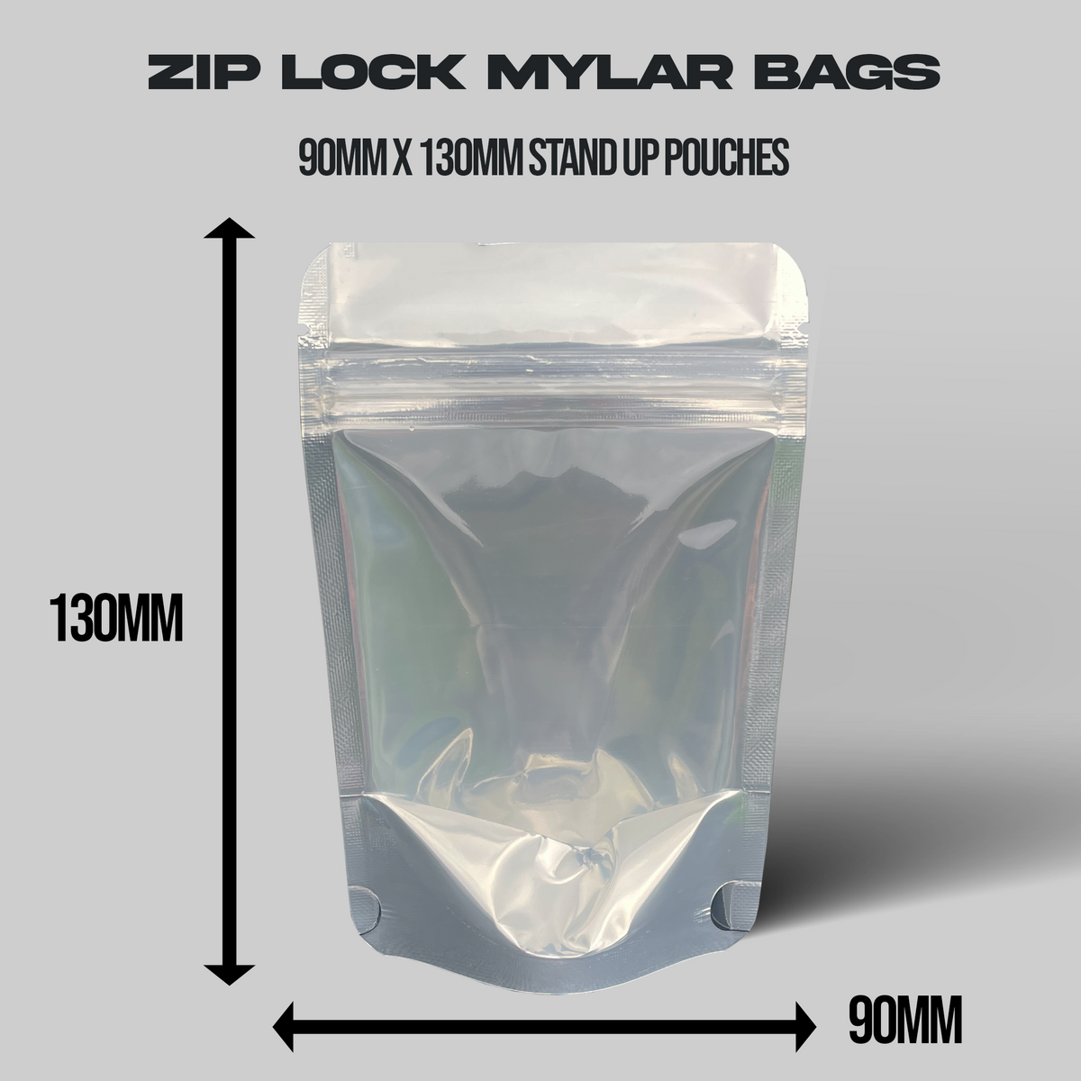 Clear Mylar Bags 3.5G