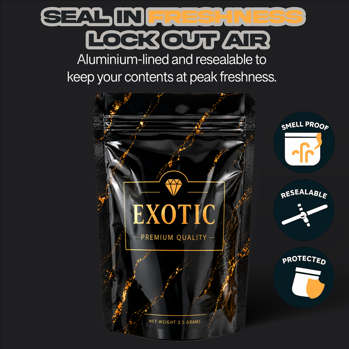 Exotic Mylar Bags 3.5G