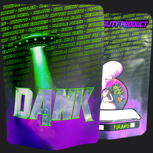 Cali pack Mylar bag smell proof packaging with dank branding